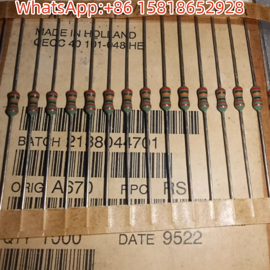 10 pezzi 220K 1% MRS25 Resistore audio di precisione a sei anelli 2X6MM