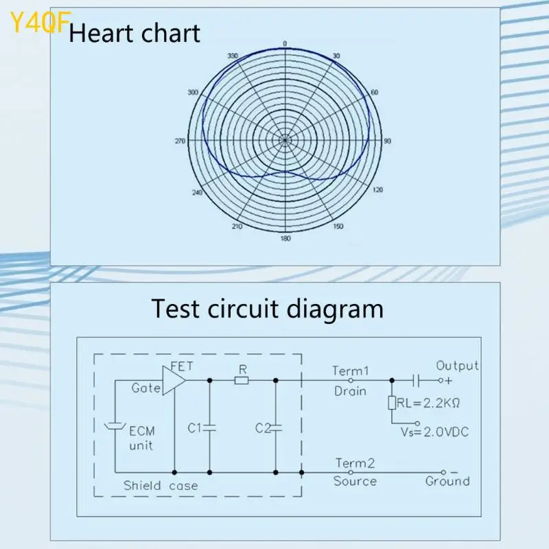 Y4QF Electret Microphone Pickup ضمان جودة الصوت لجميع المستخدمين