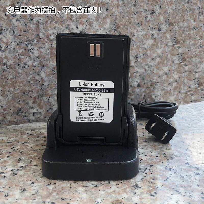 BAOFENG E50 Walkie Talkie Li-ion Battery 6800mAh Long Standby BF-E50/T99 plus 868 Two-Way Radio Extra Part Accessory