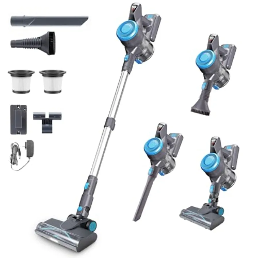 

VoltVac Go Cordless Vacuum Cleaner for Home Pet Hair 30000PA for Carpets Hard Floors 50Min Portable Handheld Rechargeable Vacuu