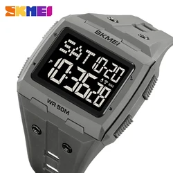 SKMEI Military Countdown Sport Watches Mens 5Bar Waterproof Back Light Stopwatch Digital Wristwatch For Male Alarm reloj hombre