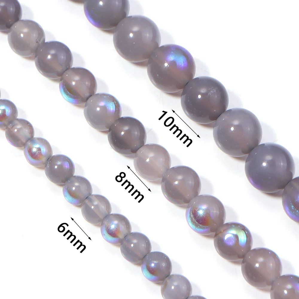 6 8 10mm Natural Labradorite Stone Beads Round Loose Spacer Gemstone Beads For Jewelry Making DIY Necklace Bracelets Accessories