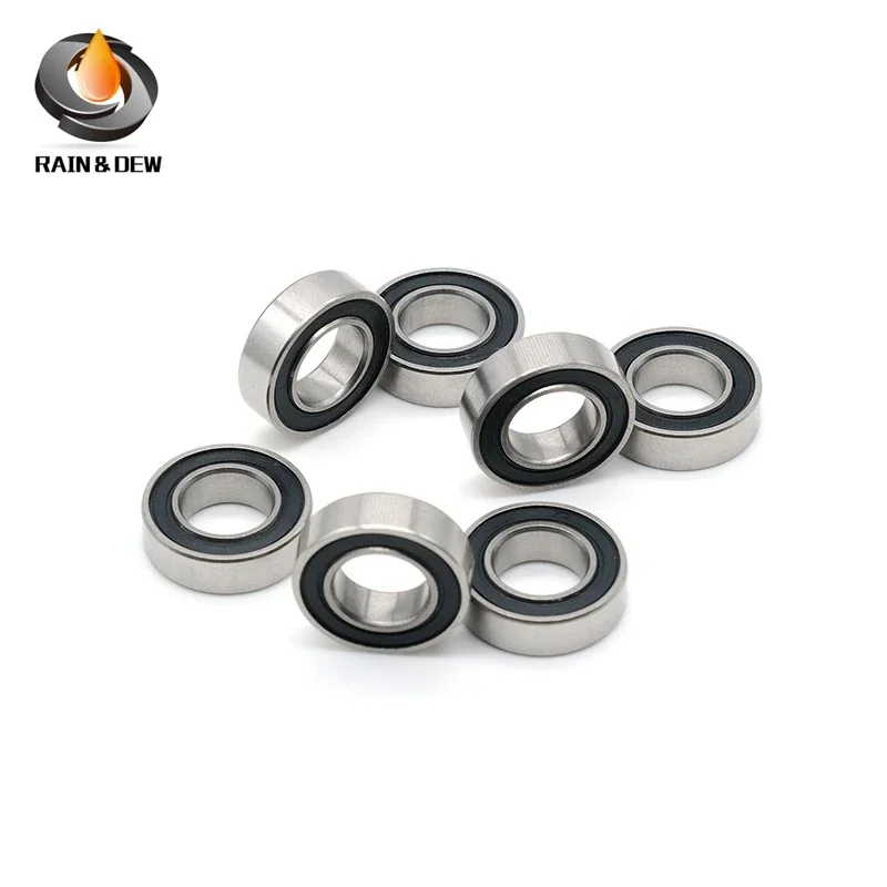 10PCS 628RS 8x24X8 mm Miniature Bearings High quality ABEC-7 Double Rubber Seal Deep Groove Ball Bearing