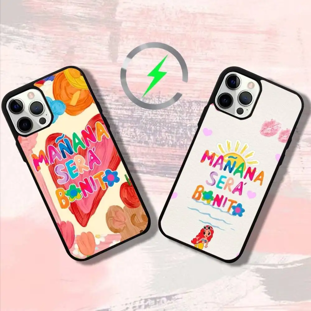 

K-Karol G Peros Tu Phone Case For iPhone 16,15,14,13,12,11,Pro,Max,Plus,Mini,SE4,E Magnetic Magsafe Wireless Charging