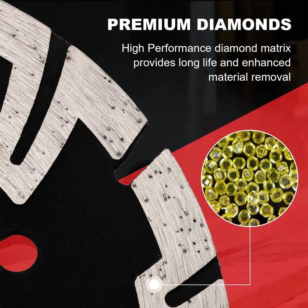 1pc 6inch 150mm Hot sintering diamond turbo saw cutting blade with removable flange M14/5/8"-11 cutting for granite and stone