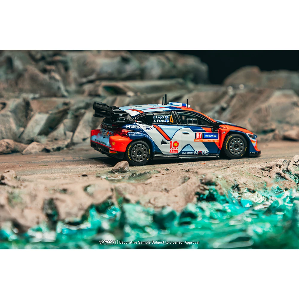 ما قبل البيع TW 1/64 دييكاست نموذج سيارة هيونداي i20 N Rally1 الهجين رالي السويد 2024 الفائز عالية الأداء طبعة محدودة هدية #3