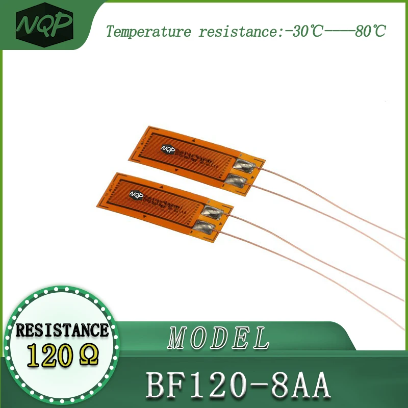 Strain Gauge BF120-8AA, high precision, resistive type, resistance value of 120 ohms, used in load cells.