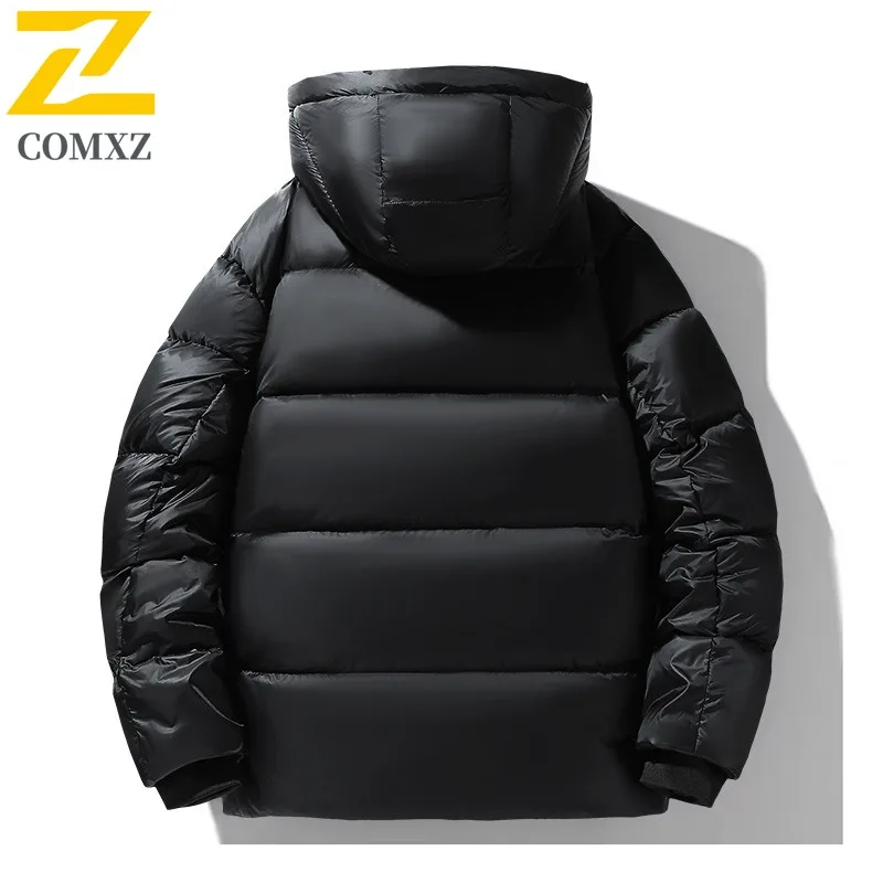 COMXZ 2025 Autumn Winter Men's Graphene Down Jacket Waterproof Windproof for Hiking Camping Fishing Outdoor Sports windbreaker