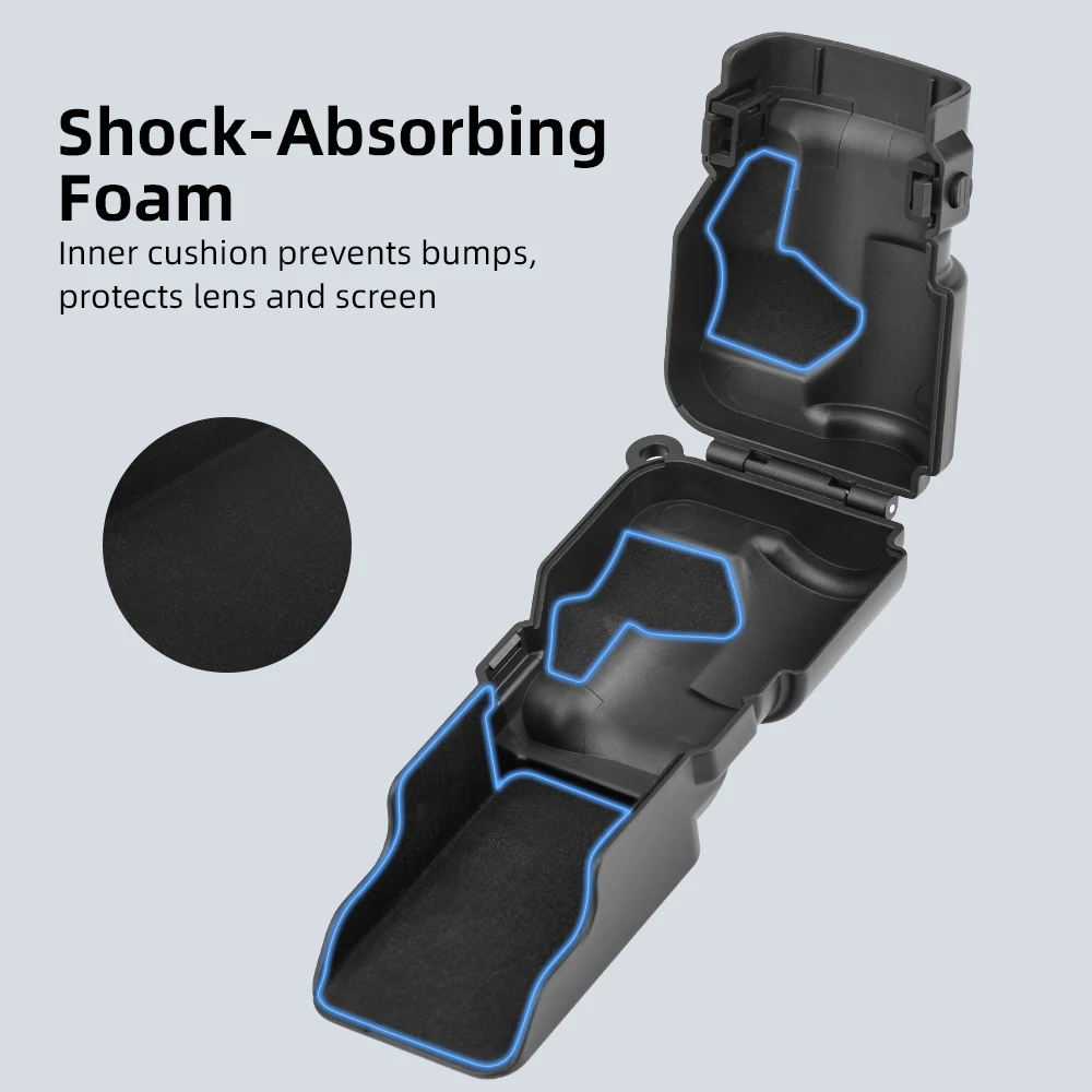 BRDRC Custodia Protettiva per Gimbal e Schermo per DJI Osmo Pocket 3, Accessori Fotocamera, Copriobiettivo, Custodia Rigida con Fodera Morbida