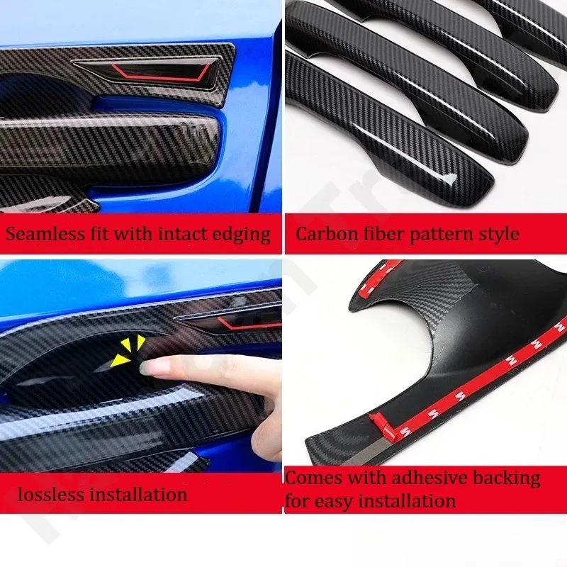 

Наклейка на рамку дверной ручки/защита от царапин для Honda Civic 2022 2023 2024/модифицированные аксессуары