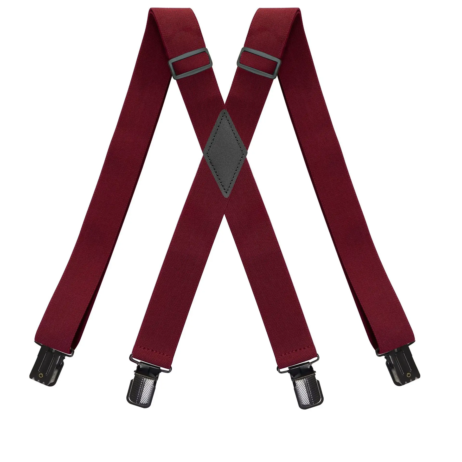 Adult Suspenders Heavy Duty 3.5cm 4strong Clips Back Style Retro Adjustable Elastic Webbing for Family Gifts Belt for Men Braces