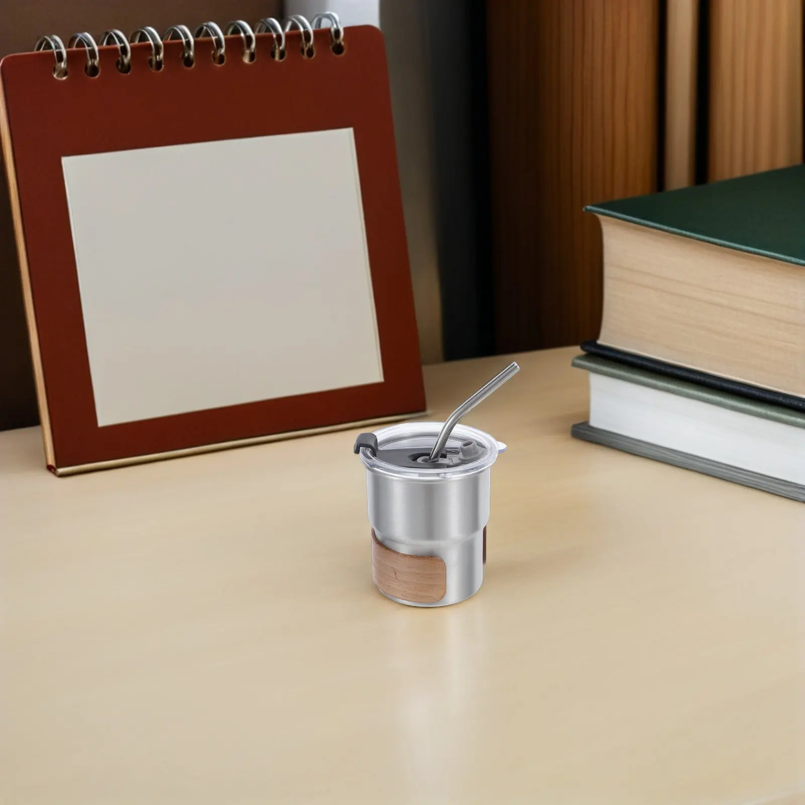 Stainless Steel Insulated Straw Coffee Cup 10Oz Leakproof Travel Tumbler Outdoor Hiking Backpacking Thermal Mug for Men