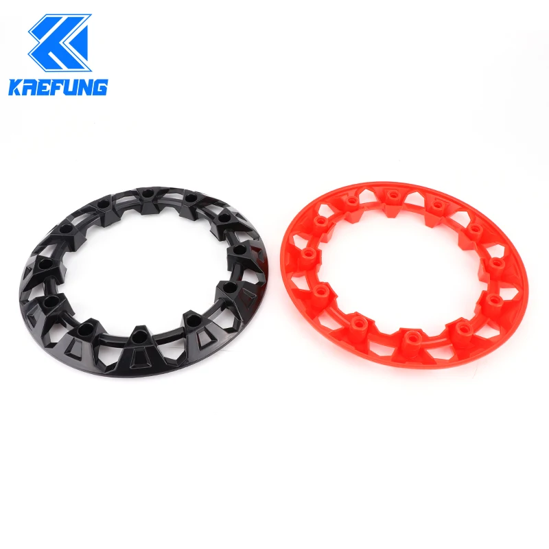 4pcs 7-inch ATV Wheel Trim Hub Protection Decor Rim Cap Universal Vehicle All Terrain wheel Plastic Cover fit to 7inch tires