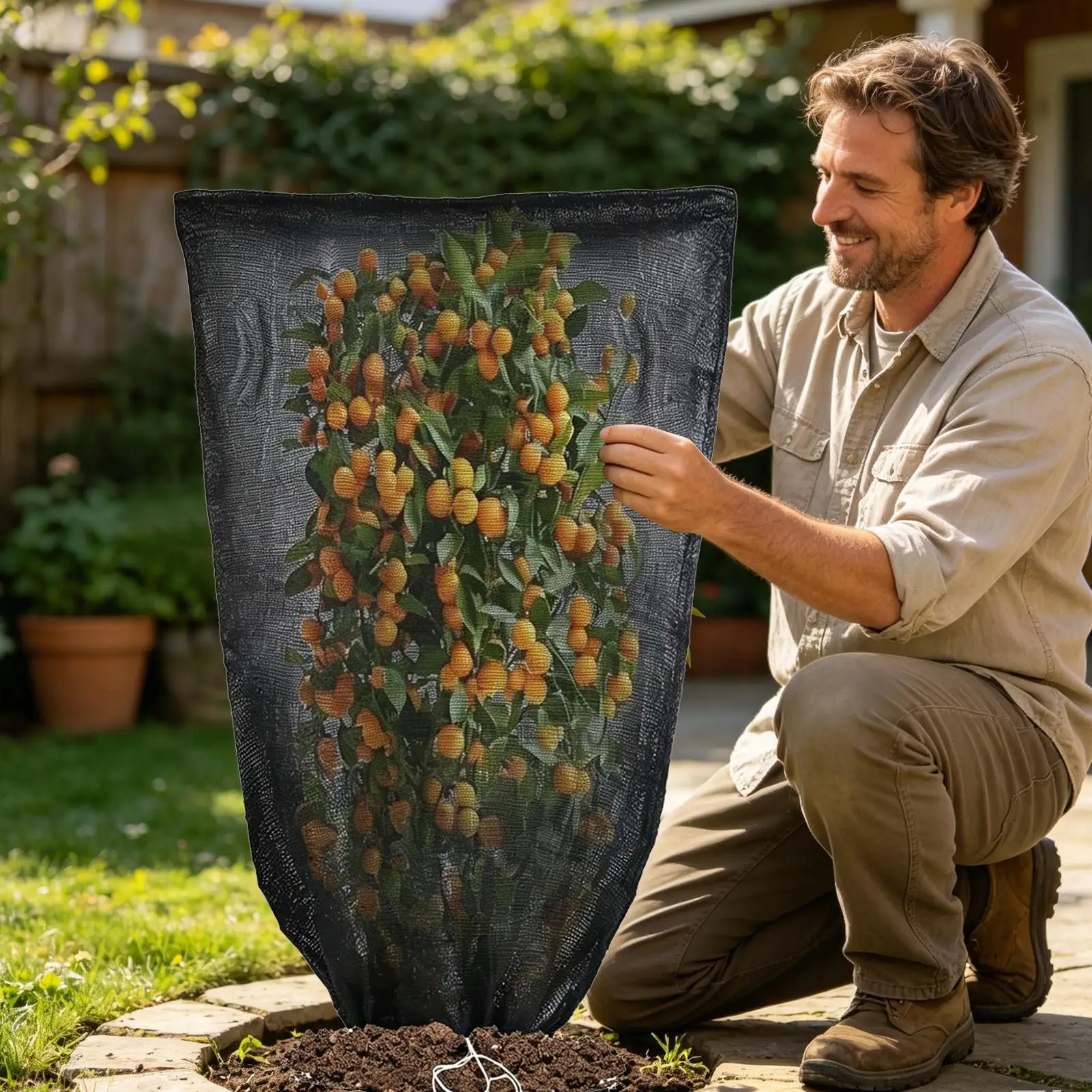 Garden Plant Shade Net Black Bird Barrier Protectors 2 Pieces Outdoor Plant Sunblock Canopy For Fruit Tree Vegetables Blueberry
