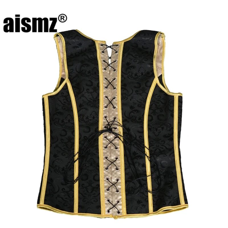 Aismz Men\'s Shapewear Corset Slim Fit Tank Top Men\'s Belly Moderator Strap Chest Binder Waistcoat Vest Jacket Corset Shapewear