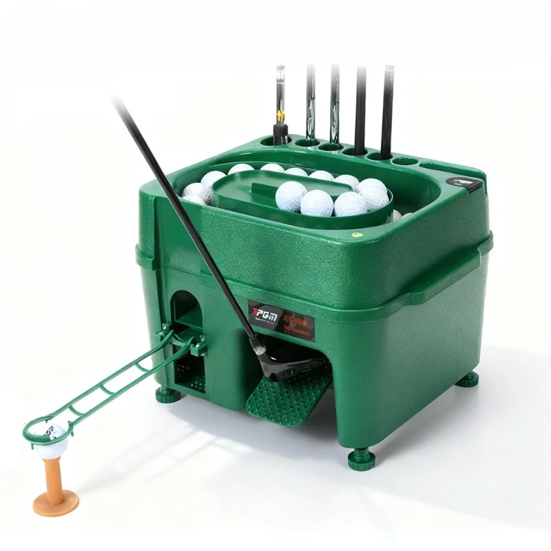 Adjustable Golf Serve Machine Large Capacity Golf Throwing Machine Multifunctional Balls Trainer Portable Sports Accessories