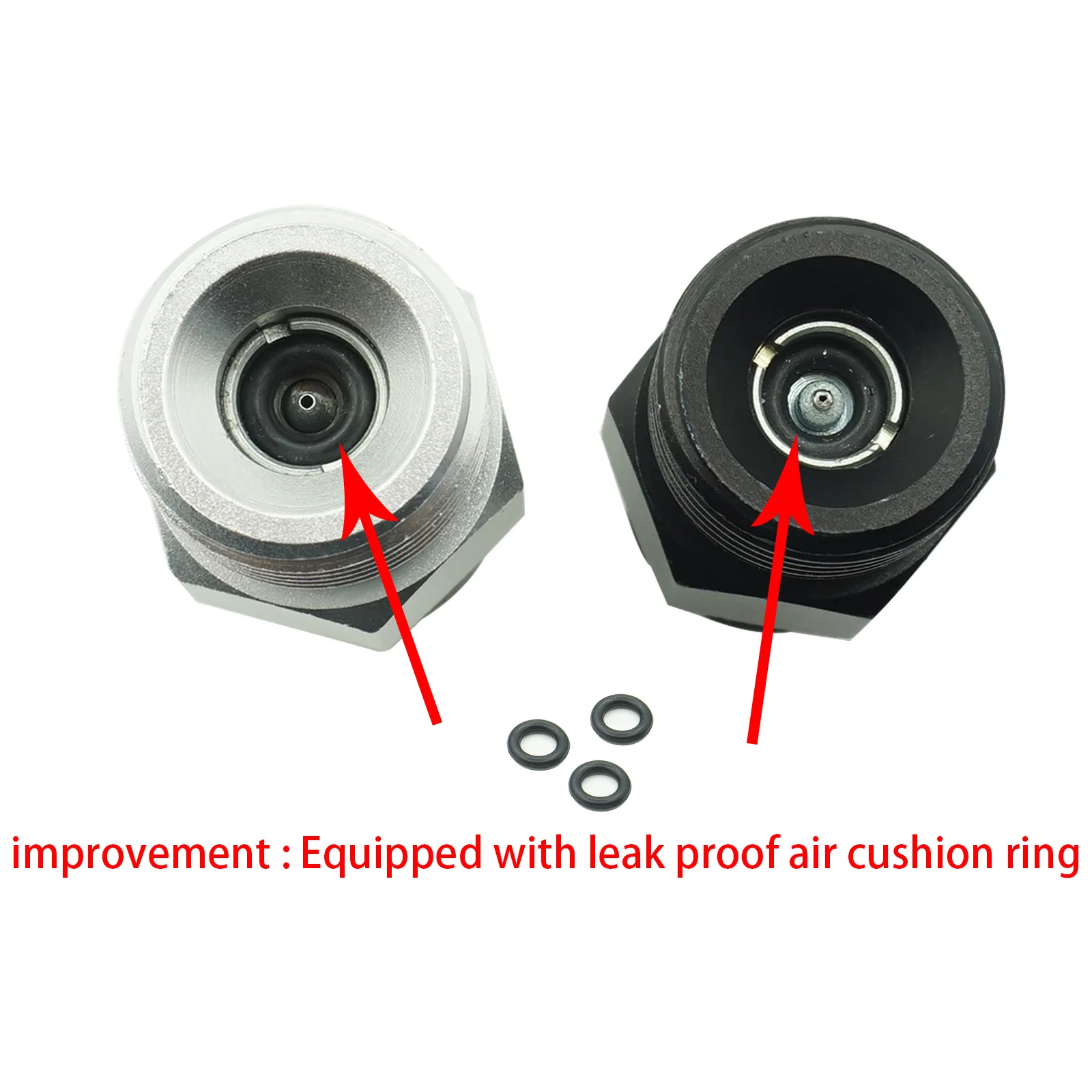 Imagem -04 - Pcp Quick Change Co2 Válvula Adaptador de Cartucho para Tippmann 98 Custom e Valken m 17 Liberação de Gás do Tanque de Co2 Prata Preta 12g
