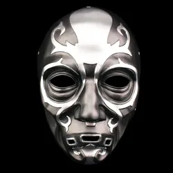 3D Death Eater Mask Scary Halloween Party Mask Unisex Masquerade Party Costume Horror Metallic Feel Cosplay Dress Up Resin Props