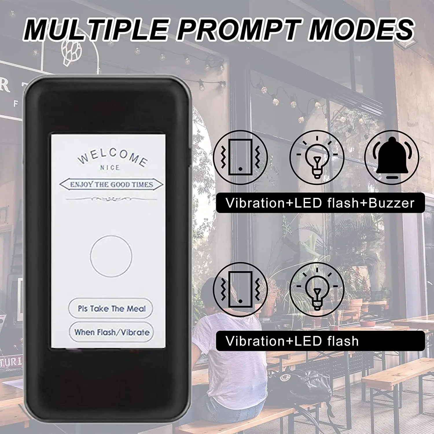 X Wireless 30 Coaster Beeper Pager System for Restaurants Guest Customer Queue Pager Vibration Flash Restaurant Calling System