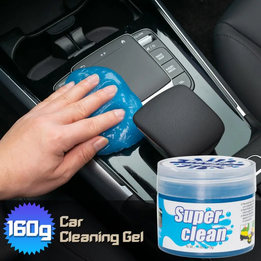 160g Car Cleaning Putty Gel Super Dust Dirt Cleaner Magic Air Vent Interior Detail Removal Cleaning Mud Computer Keyboard Auto