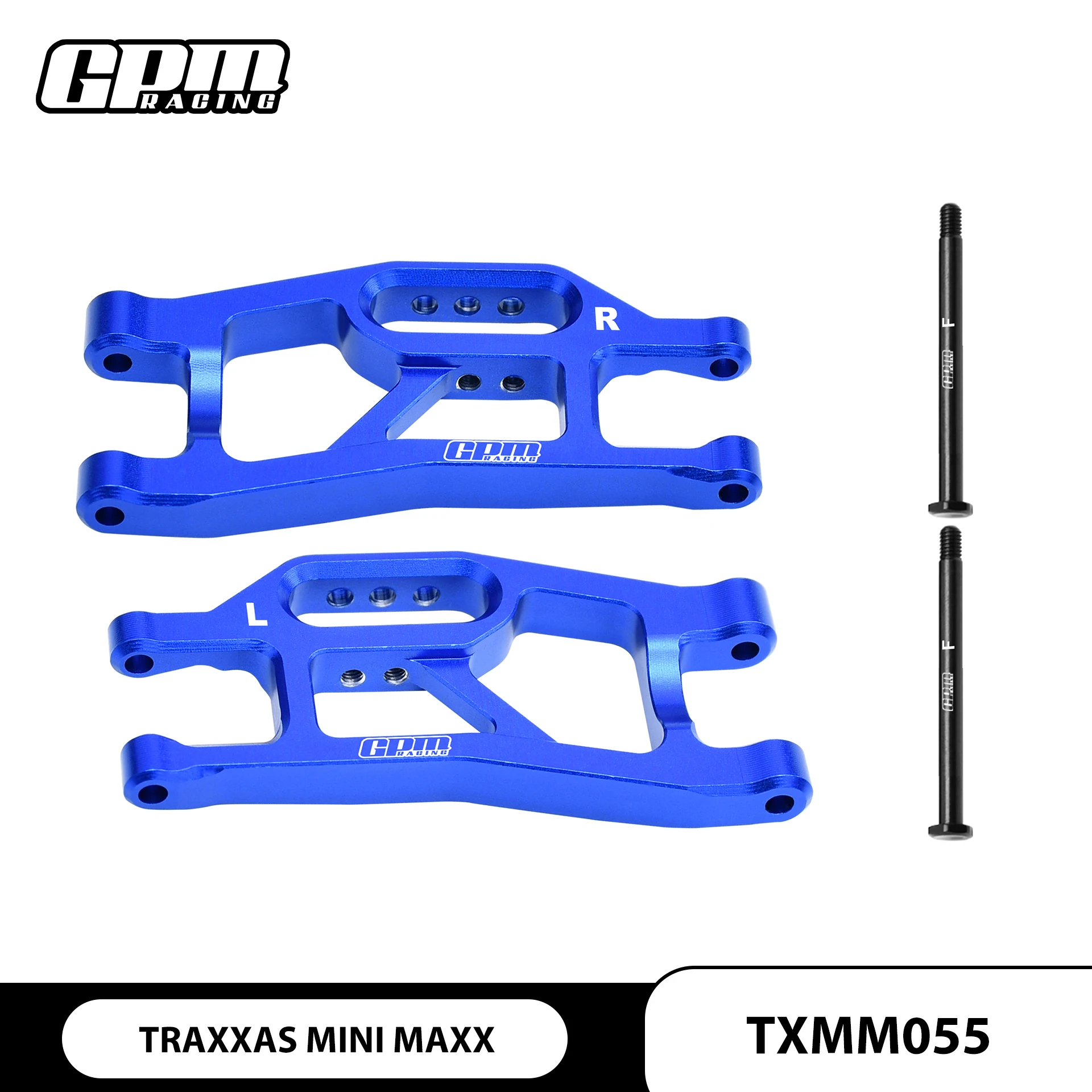 GPM 7075 Alloy Front Lower Suspension Arms For TRAXXAS Mini Maxx 107154-1
