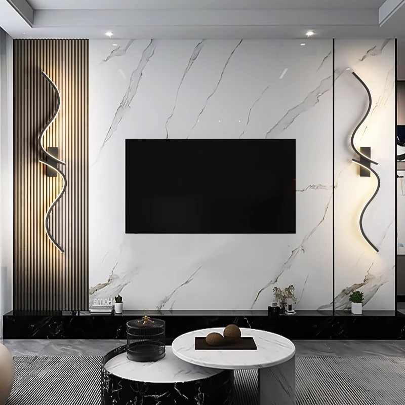 

Nice Modern LED Wall Lamp Minimalist Led Light Bedroom Bedside Long Strip Wall Sconces Living Room Home Indoor Lighting Fixture