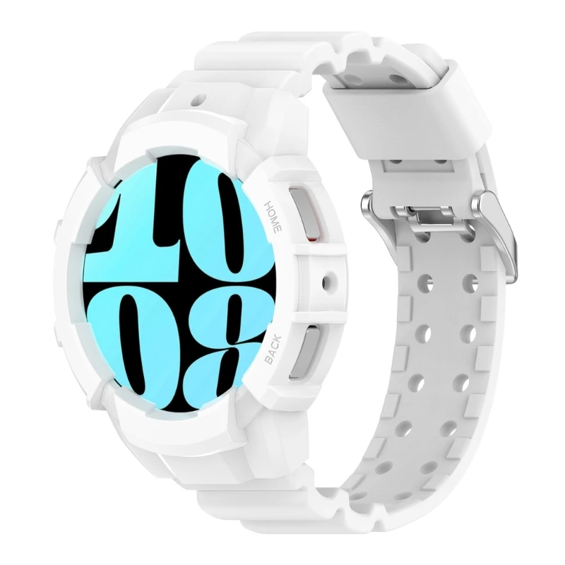 퀵 릴리스 Smartwatch 루프 긁힘 방지 손목 밴드 + 시계 6용 보호 케이스 커버 팔찌 44mm 편안한 스트랩