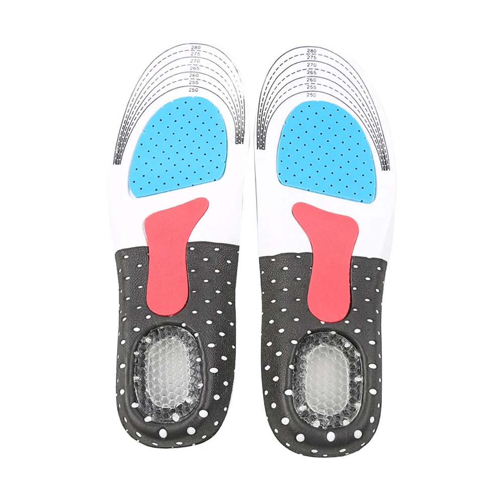 نعال داخلية للأحذية الرياضية للجنسين نعل جل قابل للتنفس من جل السيليكا من مادة إيفا اللاتكس مقاس امتصاص وناعم