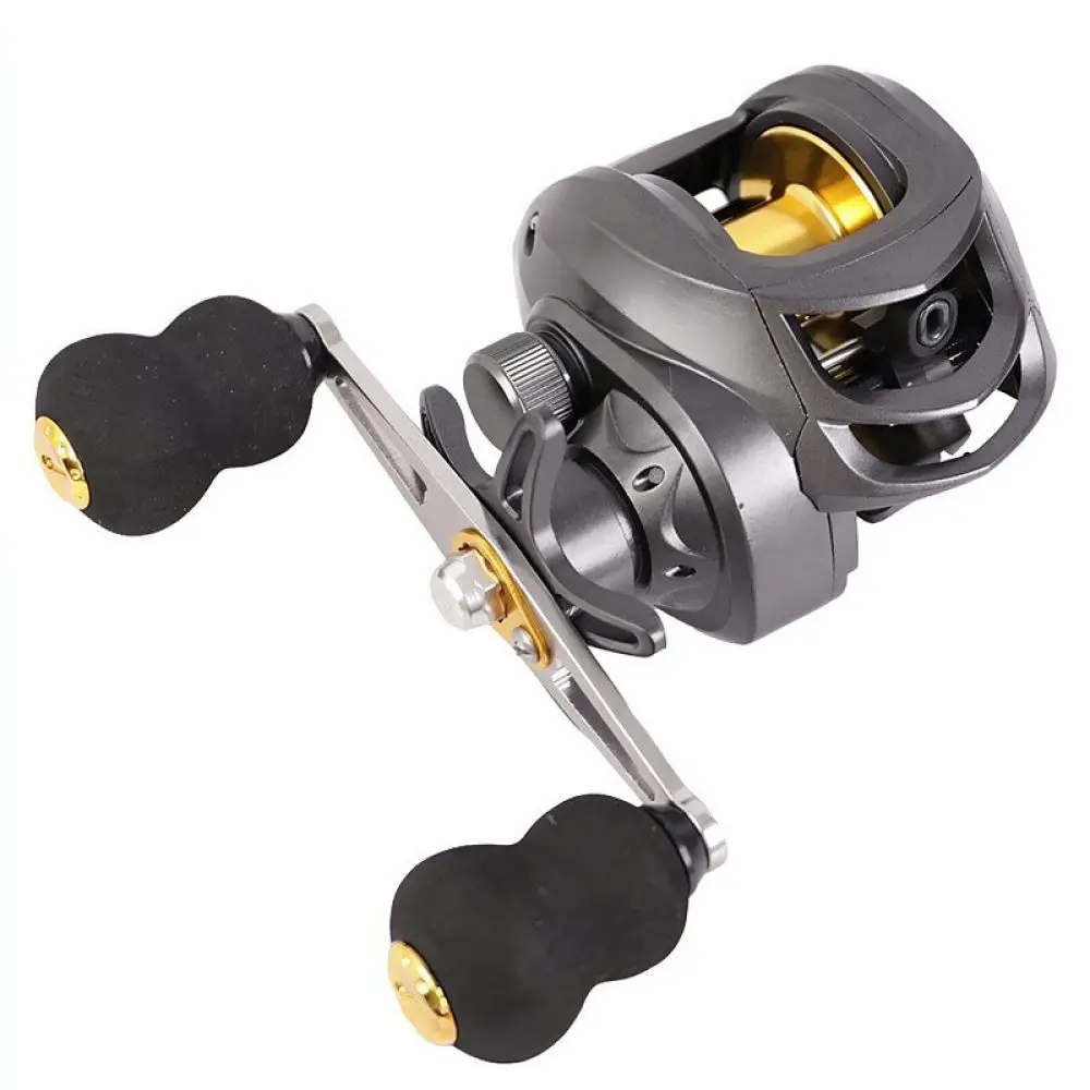 Versatile Baitcasting Reel Fishing Gear Metal Spool Smooth Casting High Strength Brass Gear Outdoor Sport For Kalio