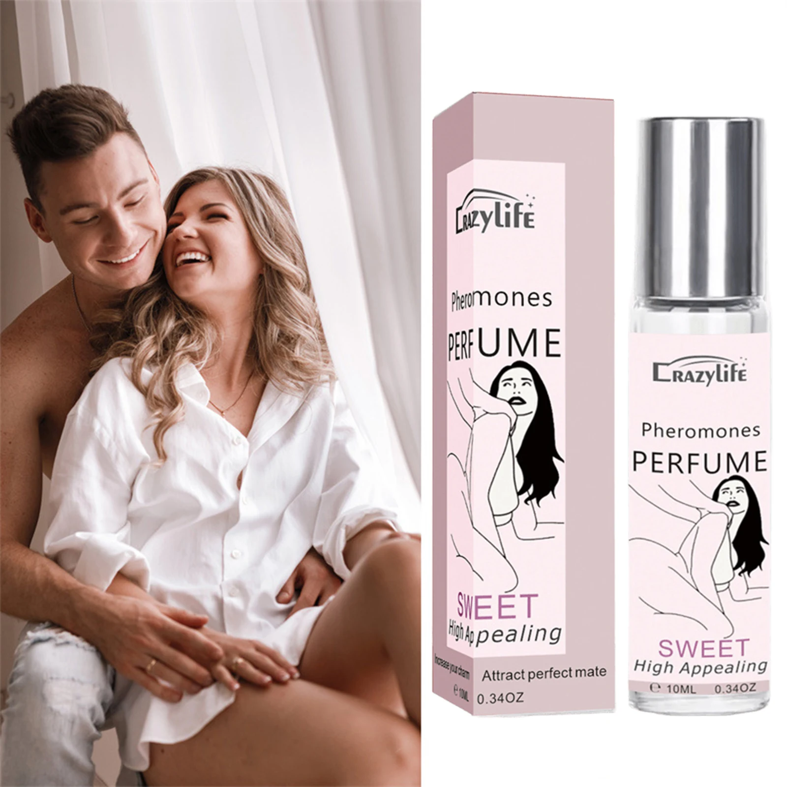 Feromoonparfum voor mannen om vrouwen mannen aan te trekken Intieme Partner stimuleert Flirt Draagbare Body Roller Ball Sex Parfum