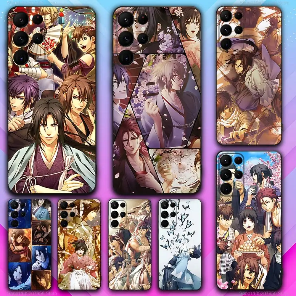 

H-Hakuoki Anime Black Soft Skin-friendly For Samsung S20,S21,S22,S23,Fe,S24,S25,S30,Lite,5G,Ultra,Plus Phone Case