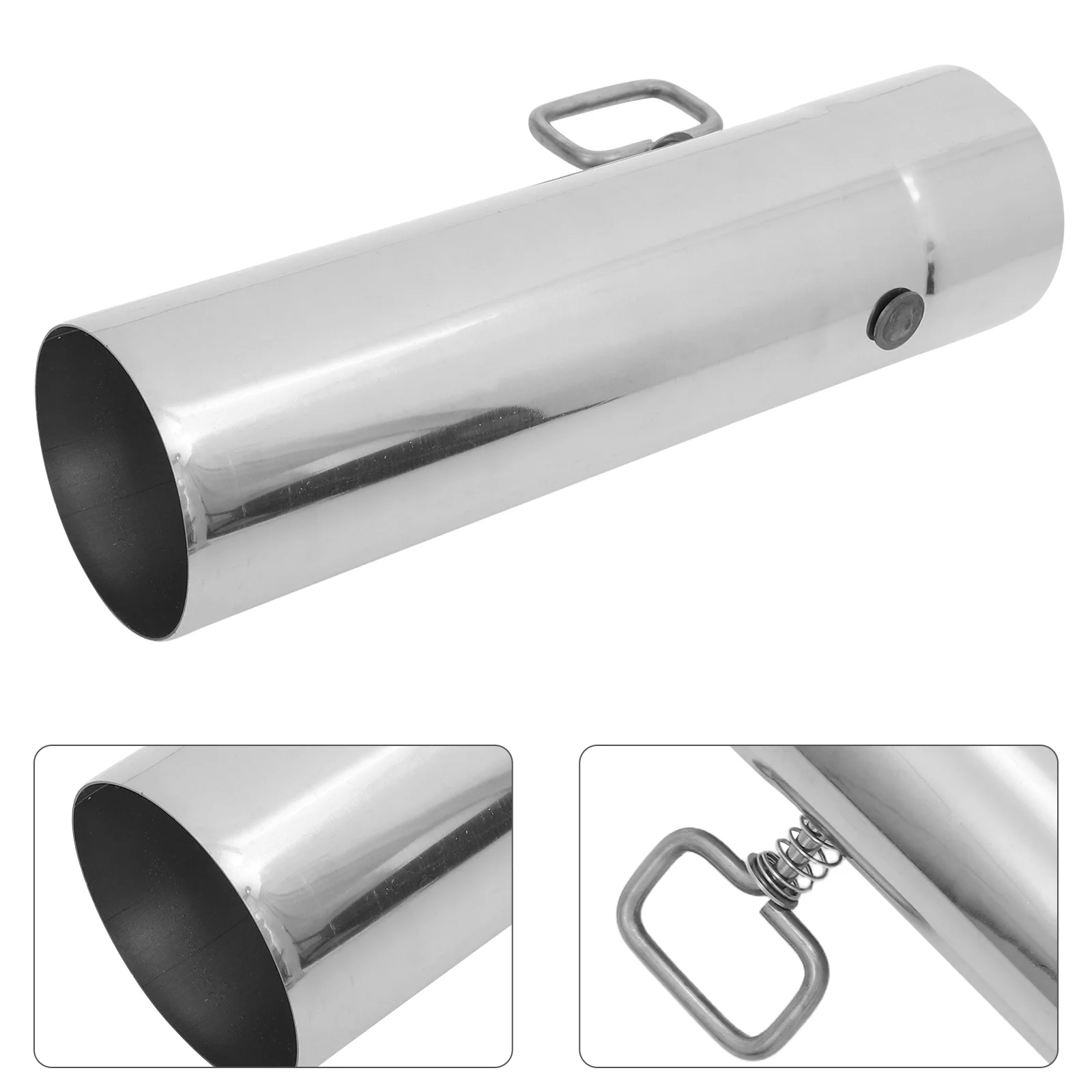 

Stainless Steel Chimney Pipe Adjustable Damper Control Heat-Resistant Outdoor Stove Exhaust Pipe Portable Flue for Camping
