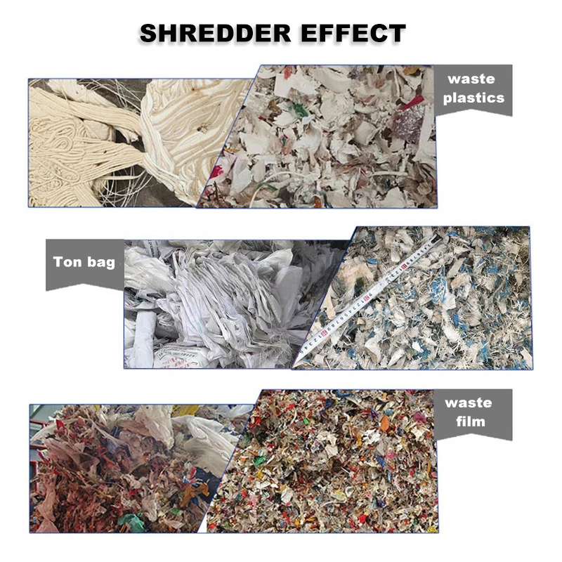 250Kg/H Machine Folie Plastic Shredder For Pe Film