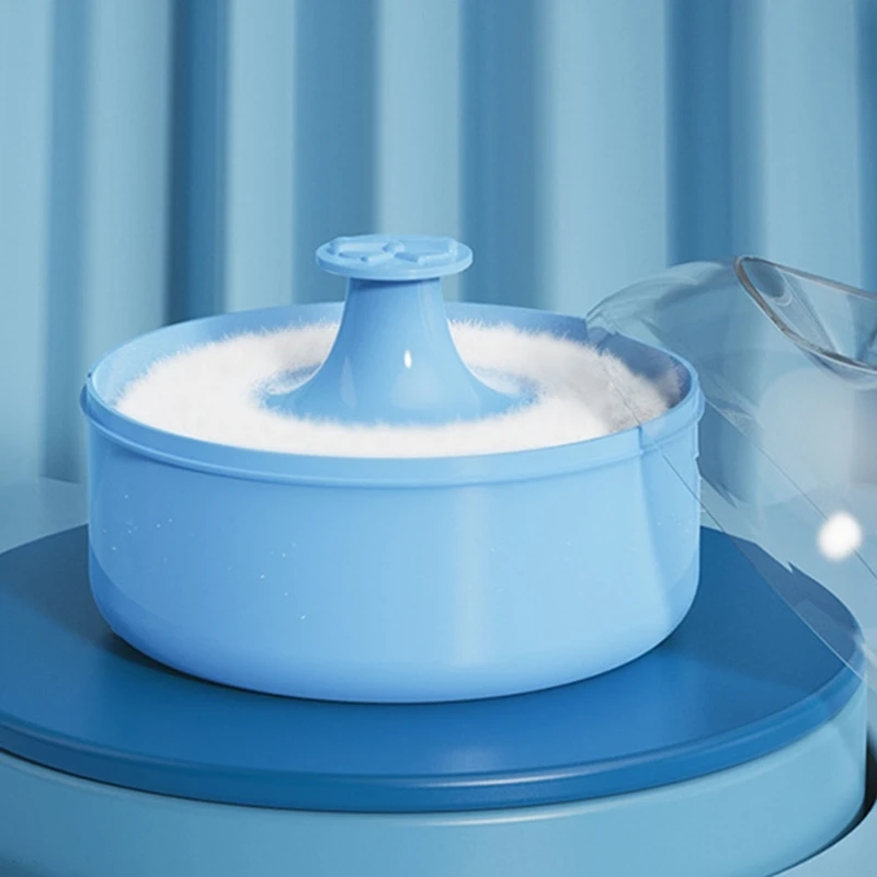 

Пудра для детского тела, косметическая пудра для детского тела, большая пуховка и пустой контейнер для детей ясельного возраста