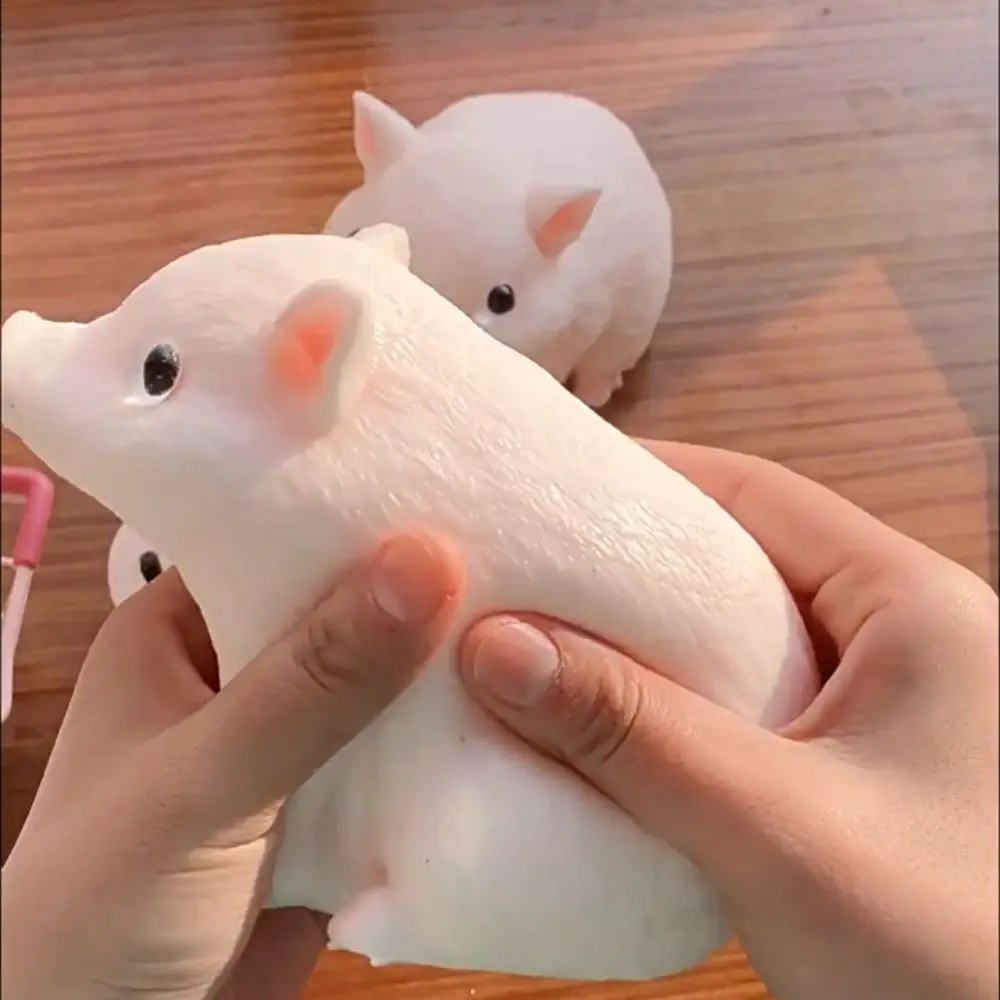 Slow Rebound Zodiac Piggy Squeeze Toy Animal Colorful Simulation Piggy Squeeze Toys Cartoon Soft Big Piggy Fidget Toy for Kids