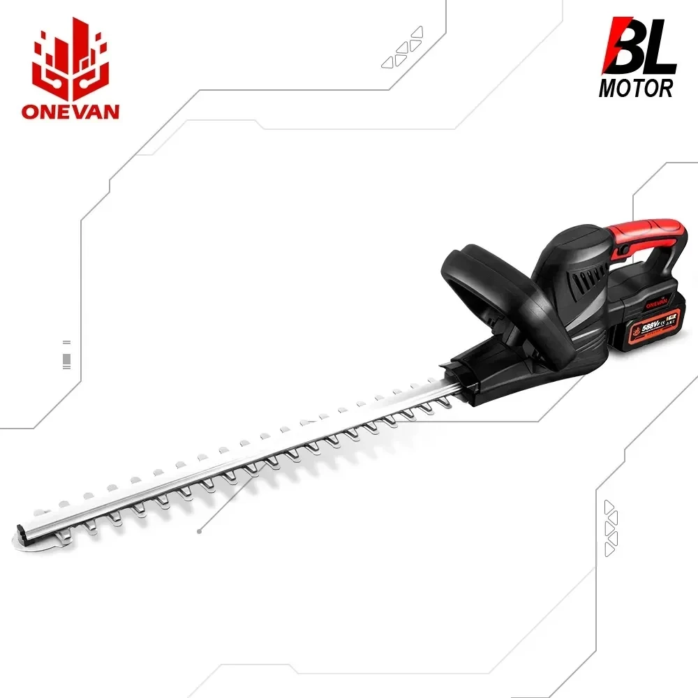 Onevan Cordless Electric Hedge Trimmer Aparador Doméstico Serra de Poda Recarregável Makita 18v Bateria 2000w