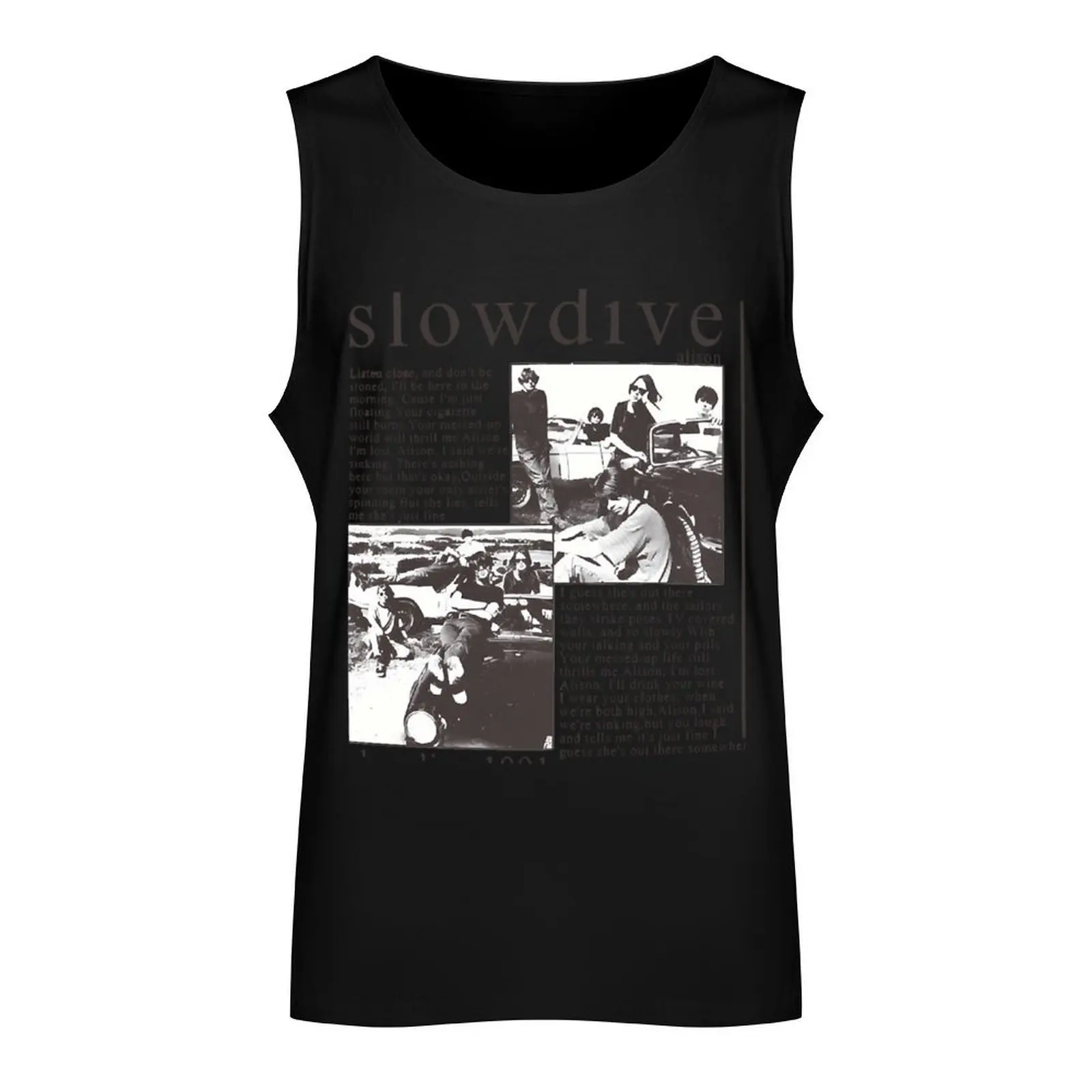 slowdive 1991 Tank Top Men's sleeveless summer Men's tops Men's gym t-shirt