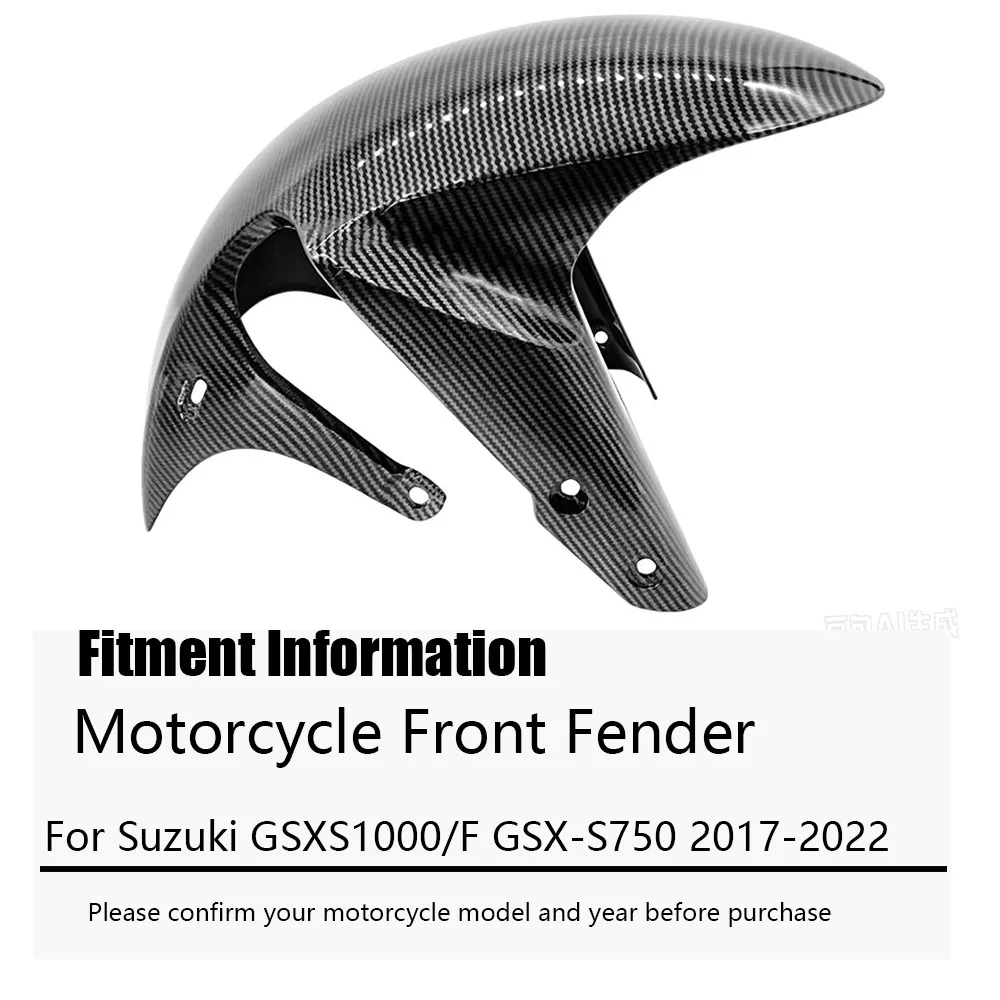 For Suzuki GSXS1000/F GSX-S750 2017-2022 Motorcycle Front Wheel Fender Mudguard Splash Guard Fairing Cowl Panel Accessories