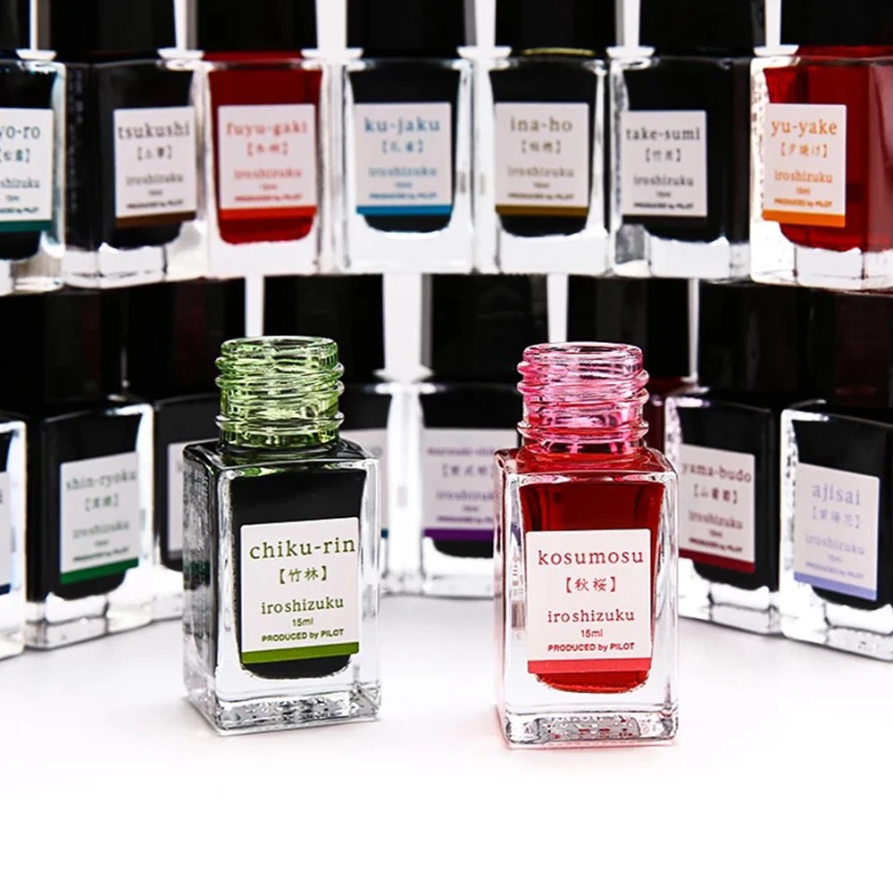 1 Bottle Japan Pilot Fountain Pen Ink Iroshizuku INK-15 Natural Color 15ml Non Carbon Non Clogging 25 Color Full Art Supplies image 3