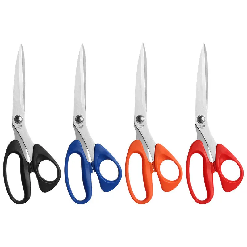 Heavy‑Duty Stainless Steel Tailor Scissors Set, 4‑Color Professional Sharp Shears for Fabric Sewing Household DIY Cutting