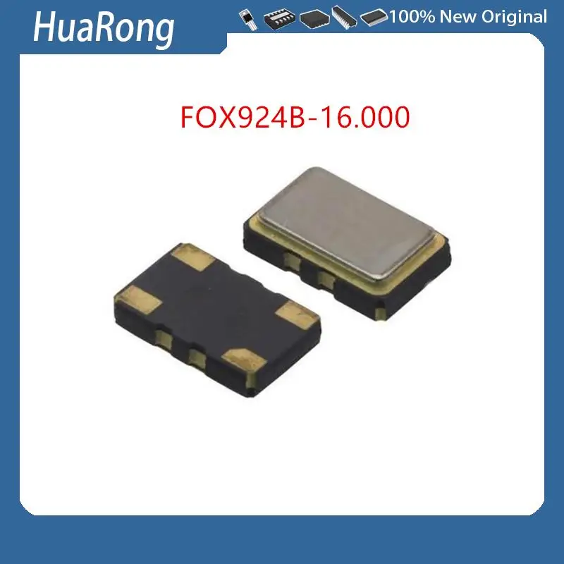 New 10PCS/LOT FOX924B-16.000 Send compatible universal Oscillator 3225 TCXO 16MHz +-1.5ppm +-2.5ppm  15pF HCMOS 3.3V 4-Pin