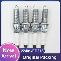 4/20 piezas 22401-ED815 LZKAR6AP11 bujía de iridio para Nissan Micra x-trail March Tiida Renault Clio 22401 ED815 LZKAR6AP-11