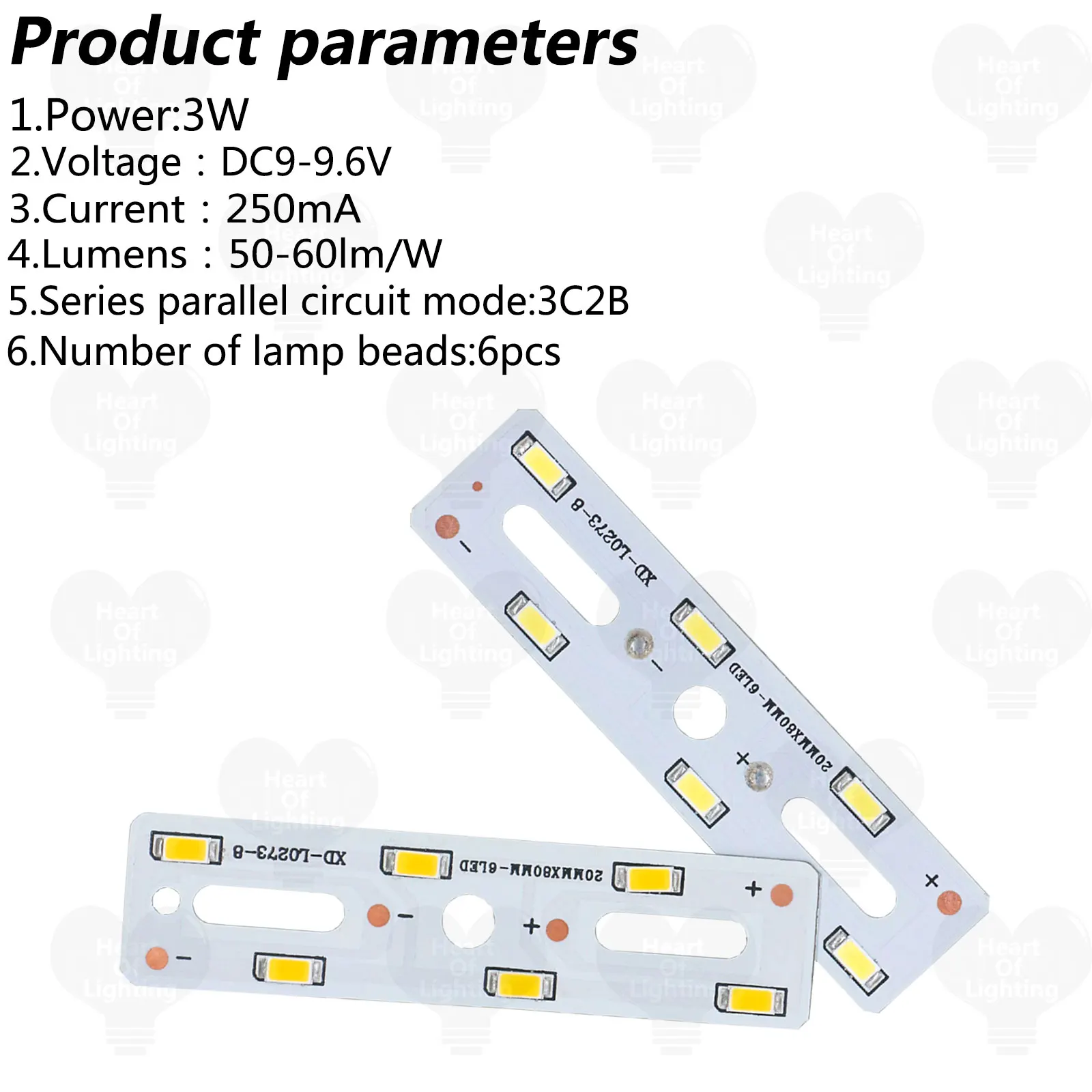 LED-Lampenperle aus Aluminium, SMD5730, 3 W, DC9–9,6 V, 250 mA, LED-Warmlicht und kaltweißes Licht, geeignet für Taschenlampen, Strahler, Paneele – Detail 4