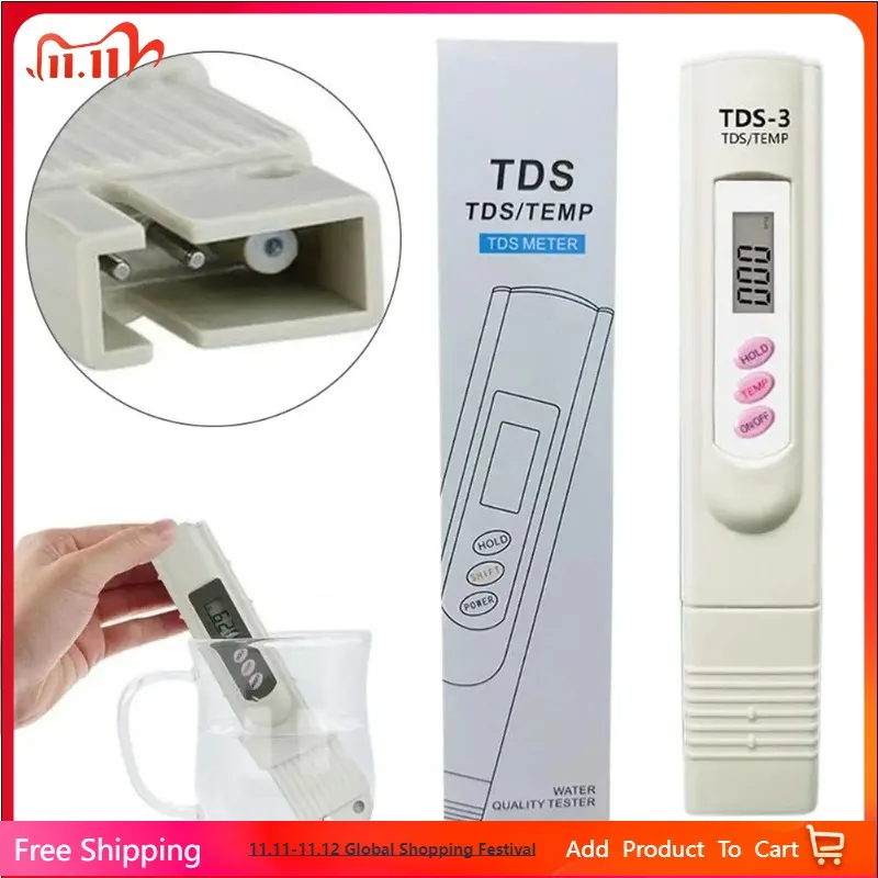 قلم كشف جودة المياه الذكي TDS أداة منزلية لقياس جودة مياه الشرب في الوقت الحقيقي