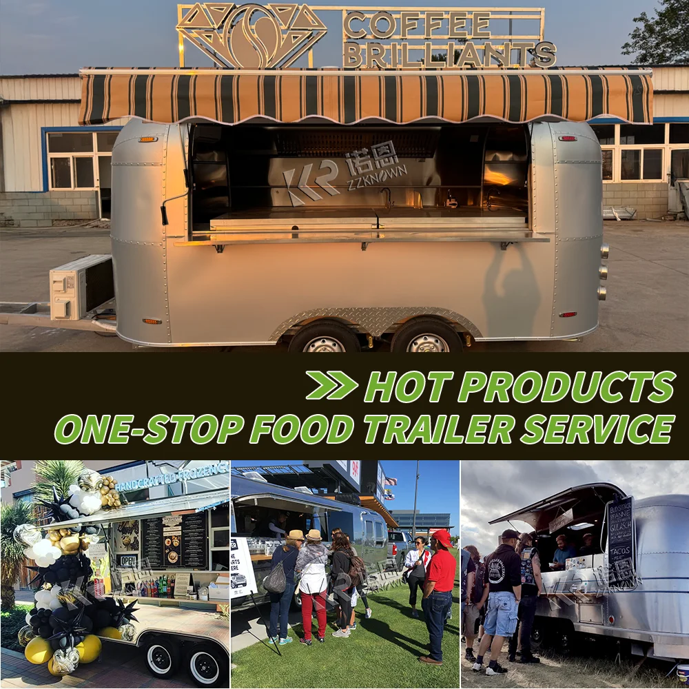 

Commercial Concession Catering Trailer Hot Dog Pizza Trailer Mobile Snack Cart Food Truck With Full Kitchen