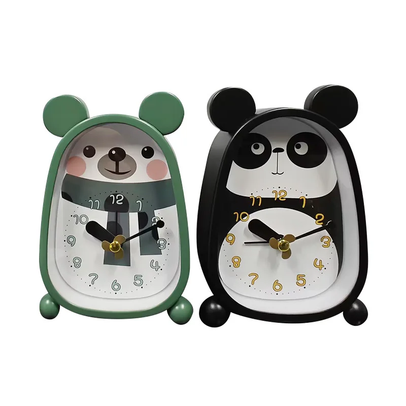 

New desk clock wholesale cartoon bear panda desk clock kindergarten student desk clock