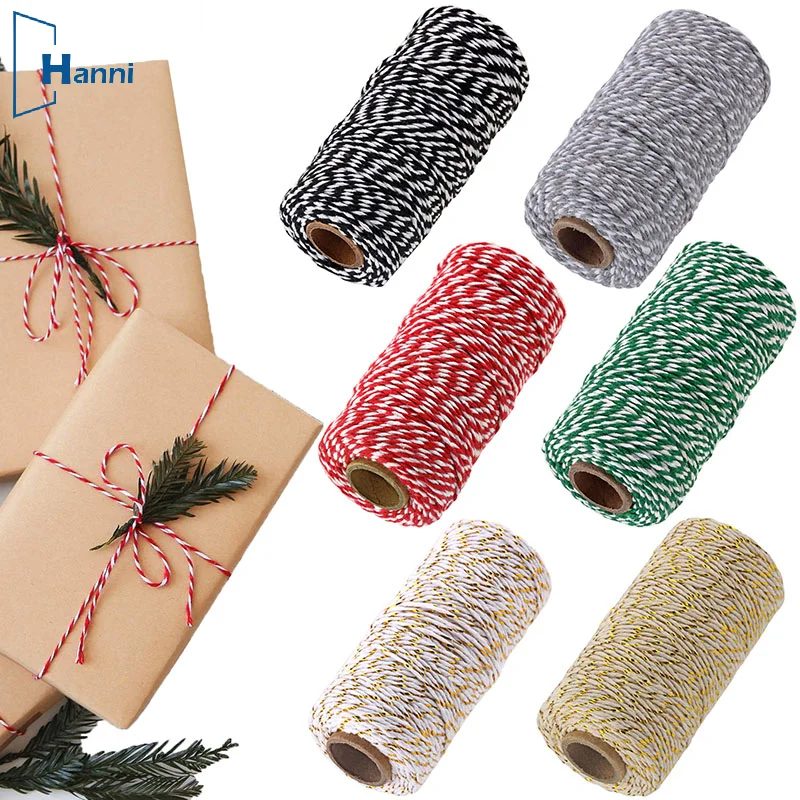 Hot sale Factory Direct Sales 1.5-2 Mm Thick Color Cotton Rope Baker Twines Color Tweezers Line Crab Line Two Color Cotton Line