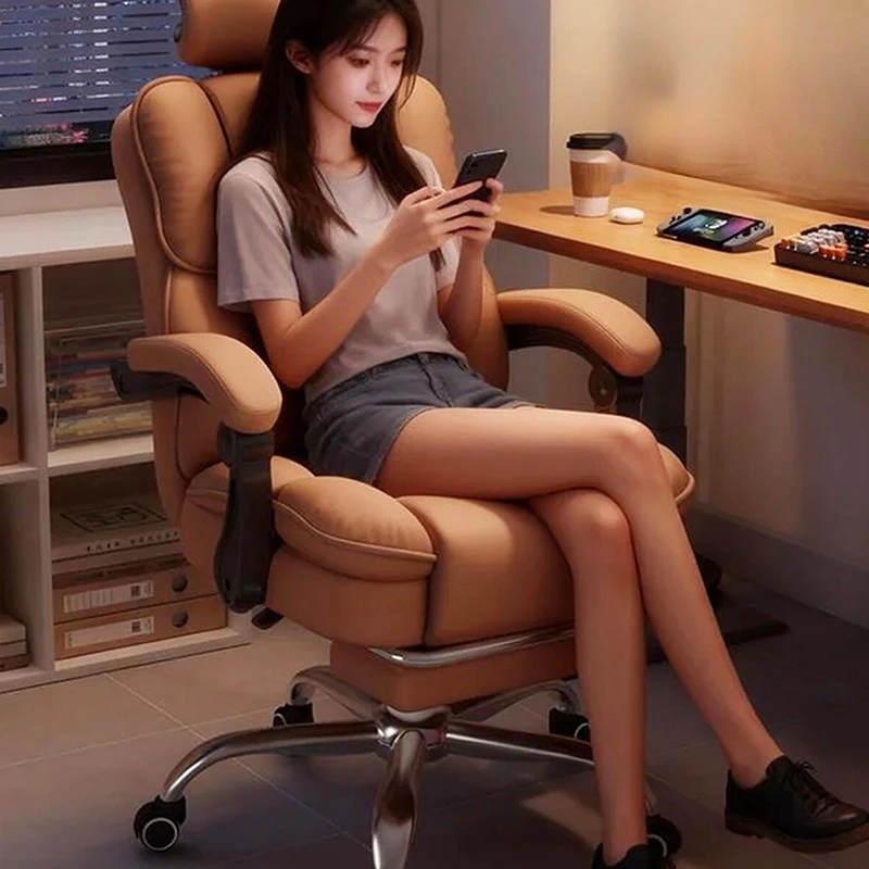 Swivel Ergonomic Office Chair Bedroom Mobile Computer Gaming Office Chair Study Comfortable Chaise De Bureaux Salon Furniture