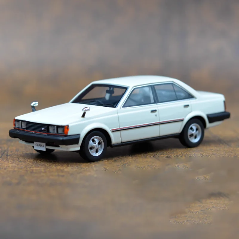 Original 1:43 Scale Toyota Carina 1600GT Simulation Resin Car Model Static Display Collectible Toy Gift Souvenir Decoration