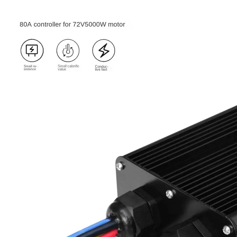 A99I-Square Wave Controller 48-72V 80A 5000W Electrics Bike Scooter Engine Motor Hall Sensor Lithium Conversion Controller